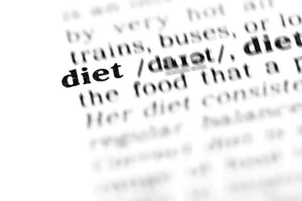 Diet word dictionary — Stock Photo, Image