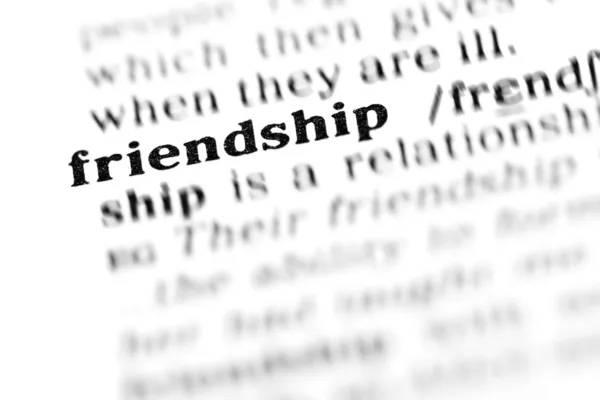 Friendship word dictionary — Stock Photo, Image