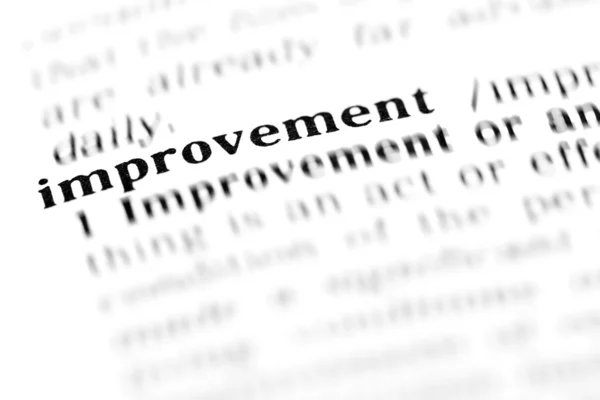 Improvement word dictionary — Stock Photo, Image