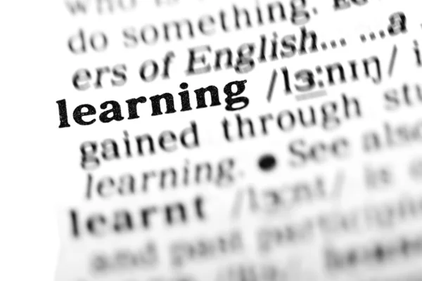 Learning word dictionary — Stock Photo, Image