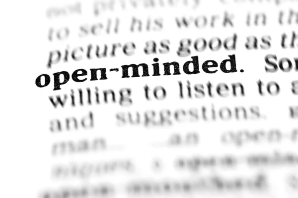 Open-minded word dictionary — Stock Photo, Image