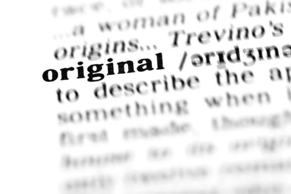 Original word dictionary — Stock Photo, Image