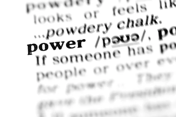 Power word ordbok — Stockfoto