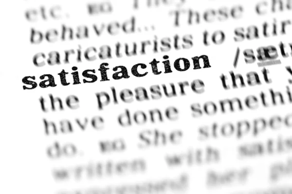 Dictionnaire de mots satisfaction — Photo