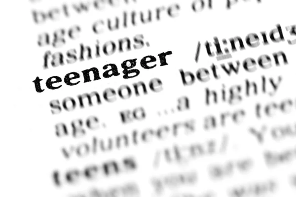 Teenager word dictionary — Stock Photo, Image