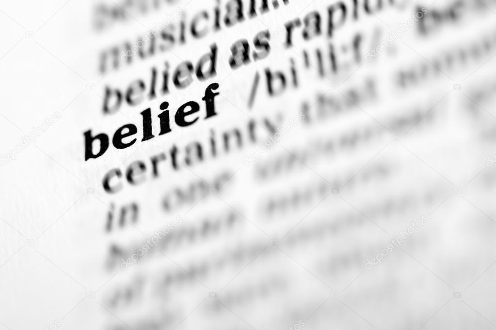 belief word dictionary
