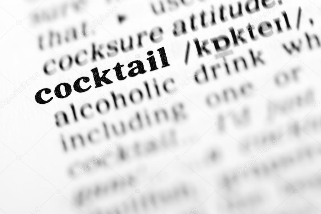 cocktail word dictionary