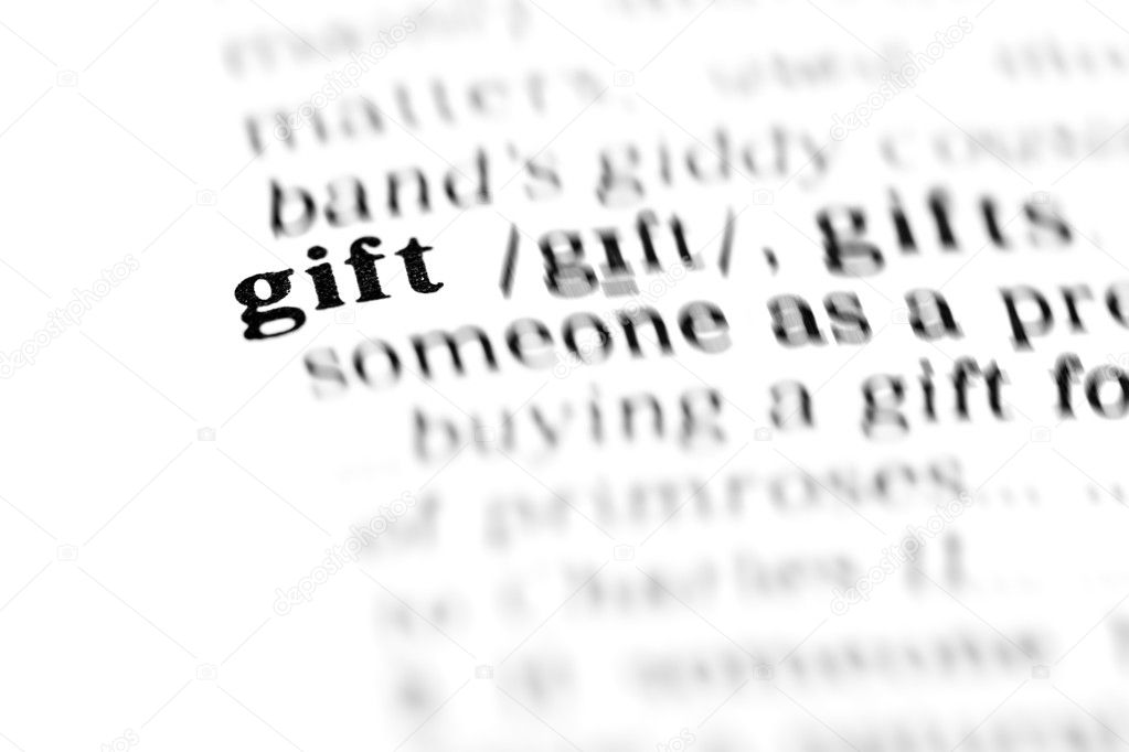 gift word dictionary