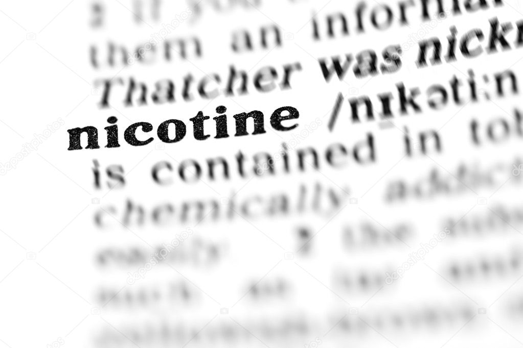 nicotine word dictionary