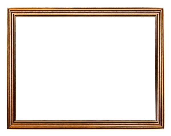 Altın ve kahverengi eski kare, yatay, üzerinde beyaz izole