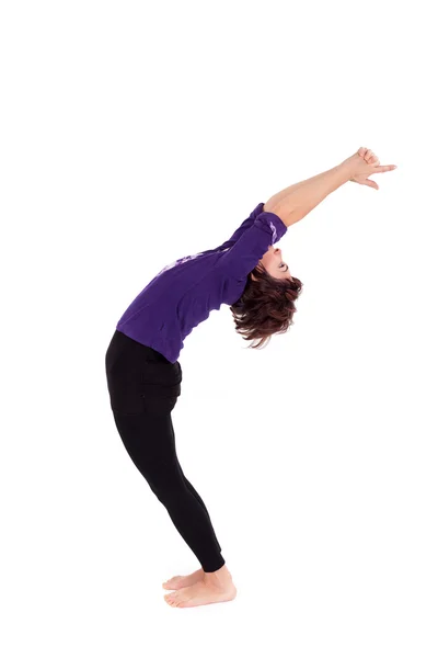 Mujer realizando ejercicios de yoga —  Fotos de Stock