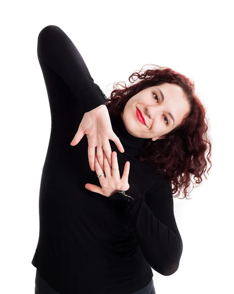 Portrait of Young Confident Woman Smiling — Stock Photo, Image