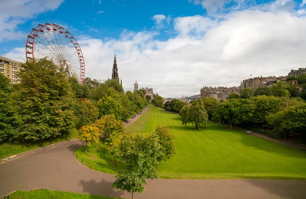 Princes Street Gardens Beautiful Park Edinburgh — Stock Photo, Image