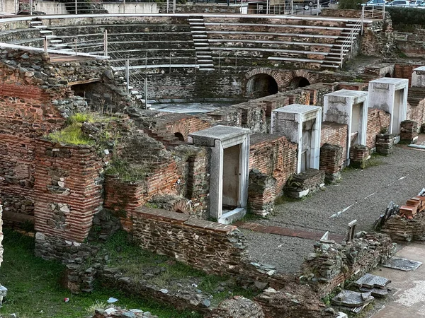 Roman Agora Thessaloniki City Greece — Stock Photo, Image