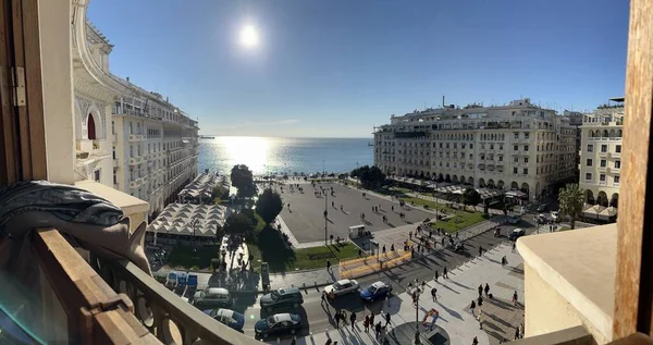 Selanik 'teki Aristo Meydanı, Panoramik Manzara.