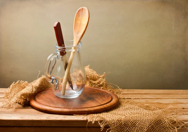 Background with kitchen utensils — Stock Photo, Image
