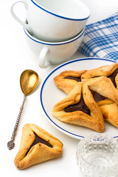 Hamantaschen cookie-k — Stock Fotó