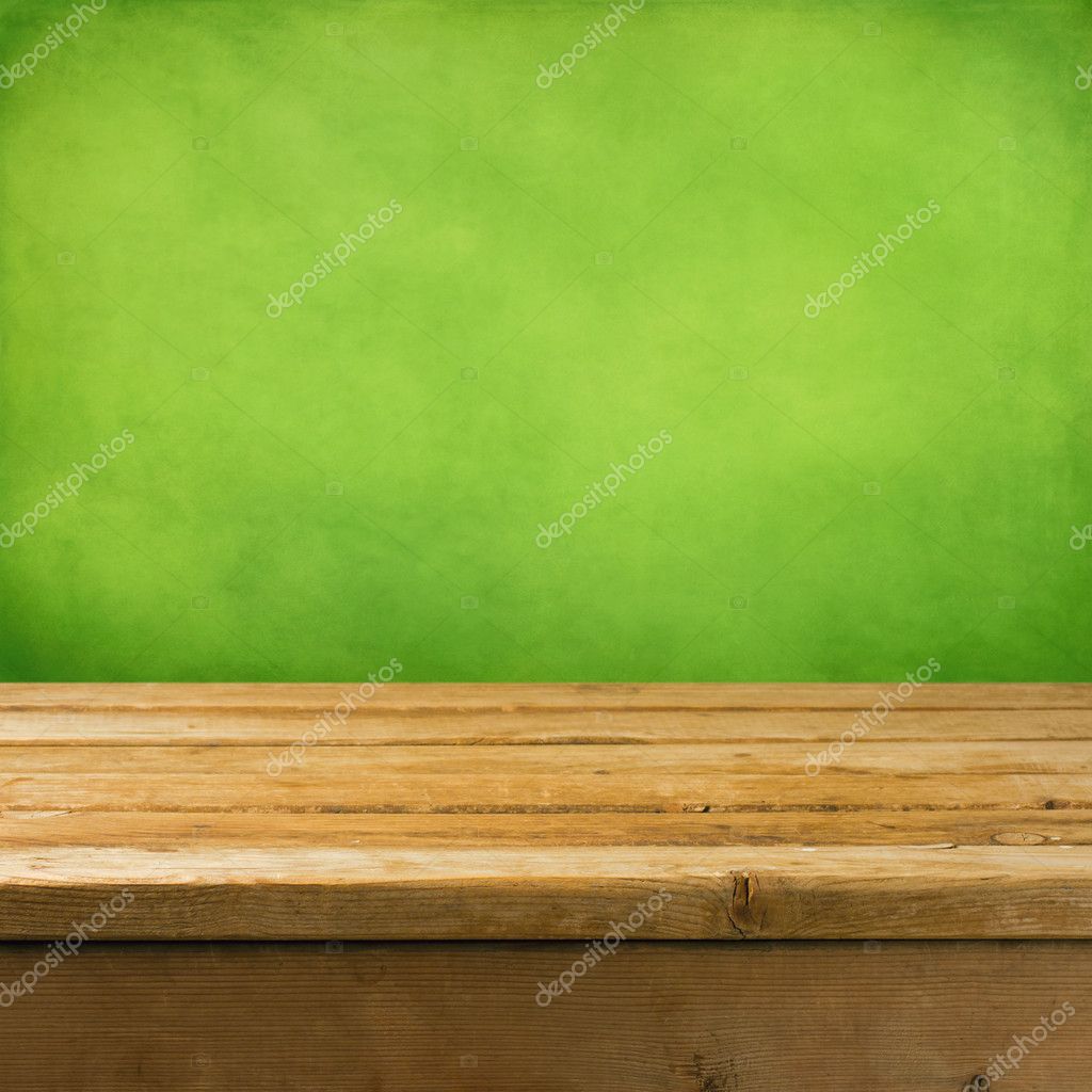 Spring Background With Wooden Table Stock Photo Image By C Maglara