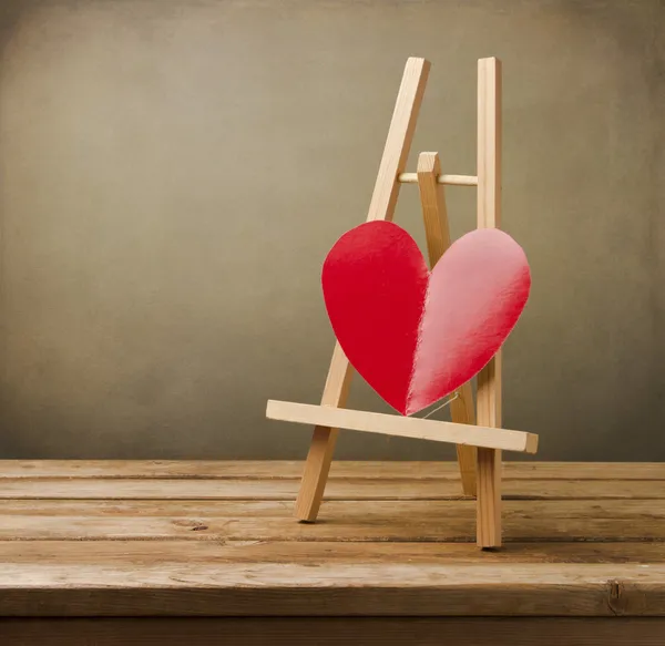 Background with paper heart — Stock Photo, Image