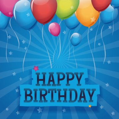 mutlu birhday kart tasarımı.