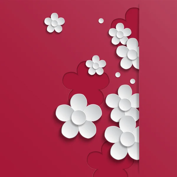 Bakgrundsdesign med vitboken om rosa. — Stock vektor