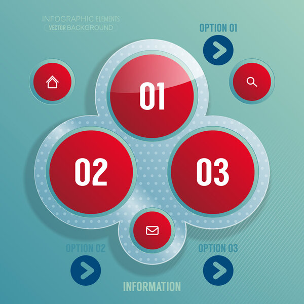 Modern infographic options banners.