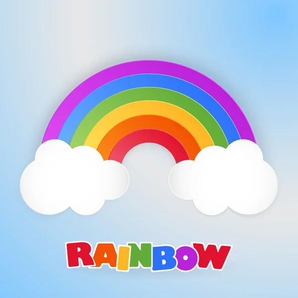 紙虹の雲. — ストックベクタ