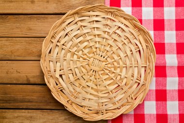 hasır plaka üzerinde kontrol masa örtüsü