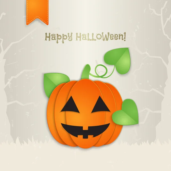 Buon biglietto di auguri di Halloween — Vettoriale Stock