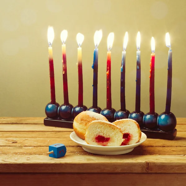 Joodse vakantie hanukkah instelling — Stockfoto