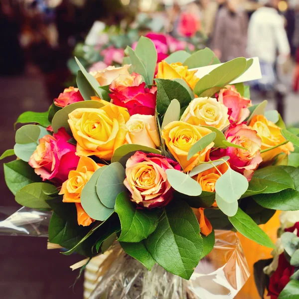 Mazzo di fiori di rosa — Foto Stock