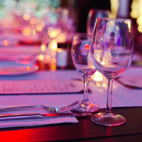 Tavolo in ristorante — Foto Stock