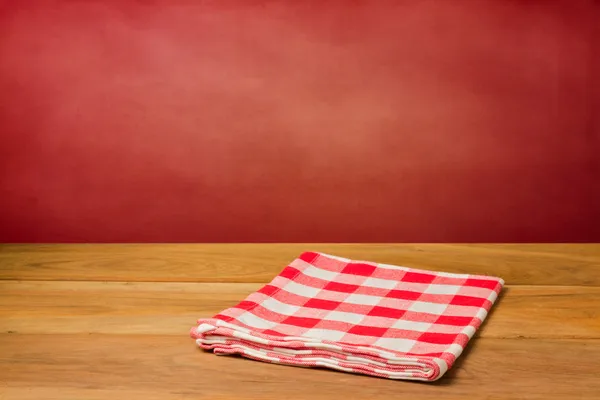 Mesa con fondo de mantel — Foto de Stock