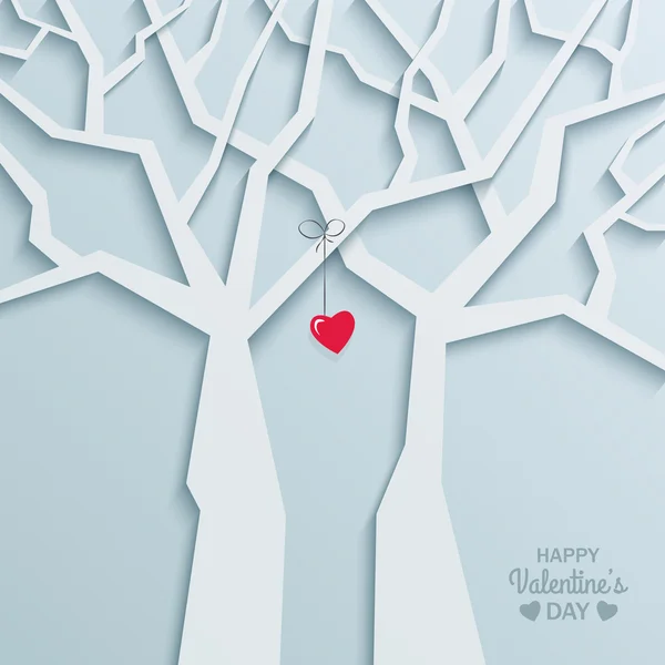 バレンタインの日グリーティング カード デザイン — ストックベクタ