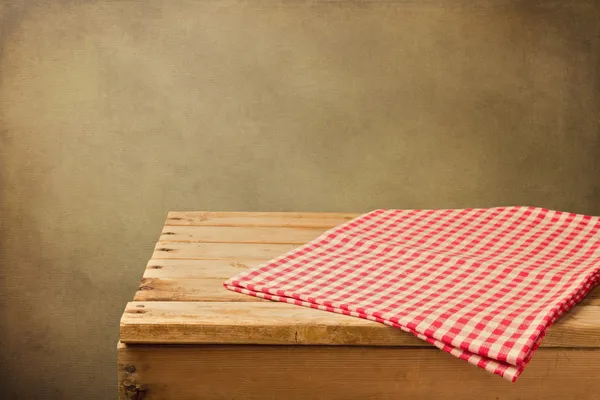 Vintage background with wooden table — Stockfoto