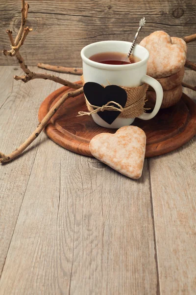 Honing cakes voor dag van de Valentijnskaart — Stockfoto