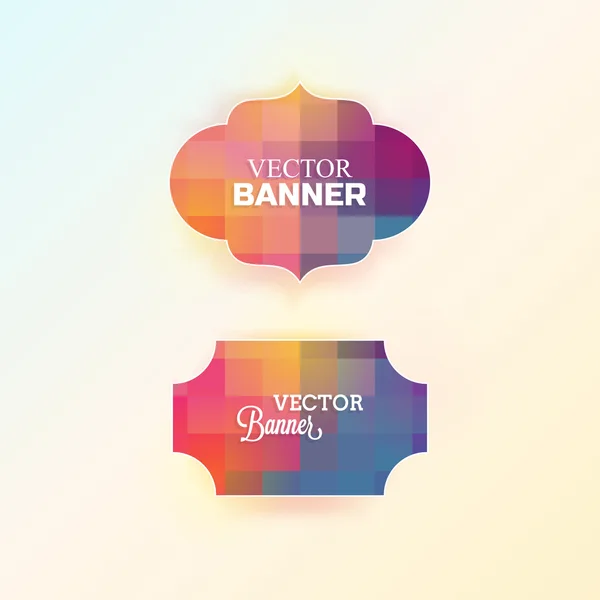 Abstraktes geometrisches Banner-Design. — Stockvektor