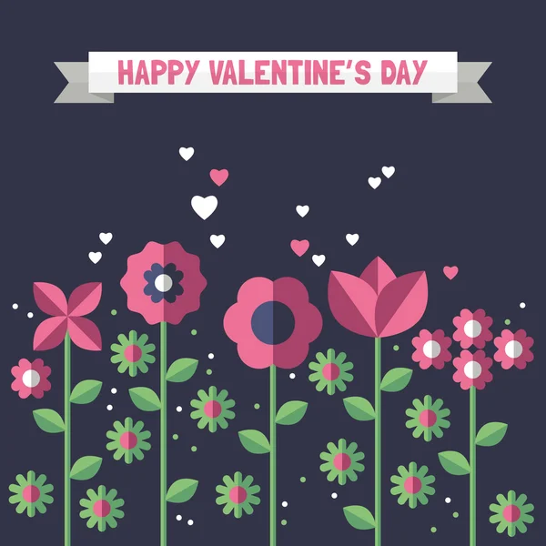 Tarjeta de felicitación del día de San Valentín. — Vector de stock