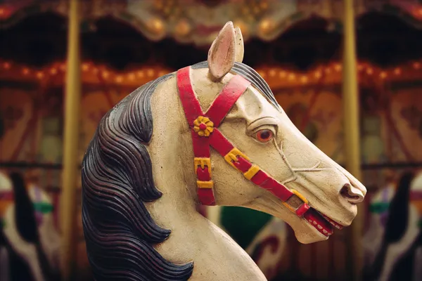 Vintage carousel horse — Zdjęcie stockowe