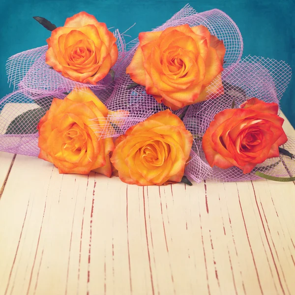 아름 다운 장미 꽃다발 — 스톡 사진