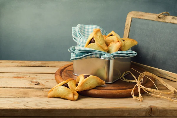 Печенье на еврейский праздник Пурим — стоковое фото