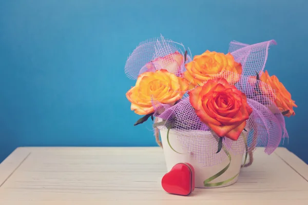 Gül çiçek buketi — Stok fotoğraf