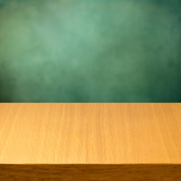 Empty wooden modern table — Stock Photo, Image