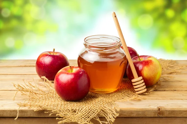 Honing en appels — Stockfoto