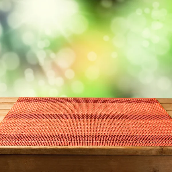 Bamboo tablecloth — Stock Photo, Image