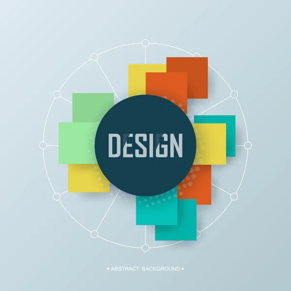 Banner de design abstrato . — Vetor de Stock