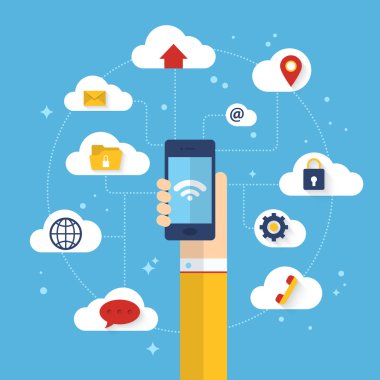 bağlı cep telefonu ile cloud computing