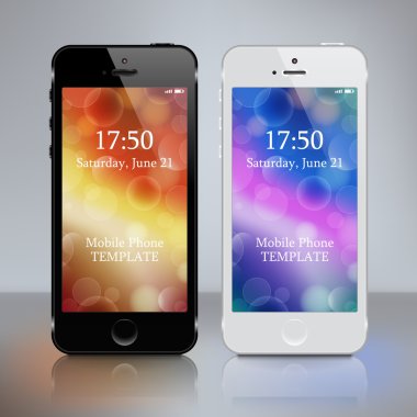 akıllı telefon gerçekçi şablonu