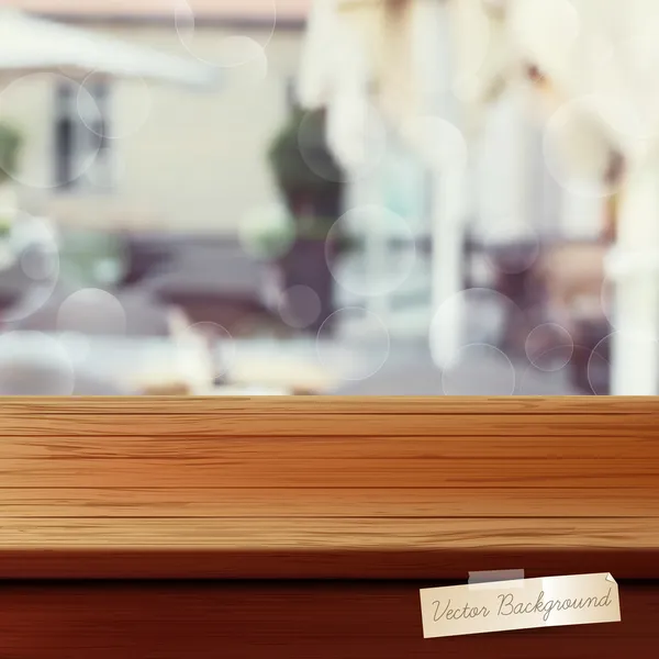 Fond de table en bois — Image vectorielle