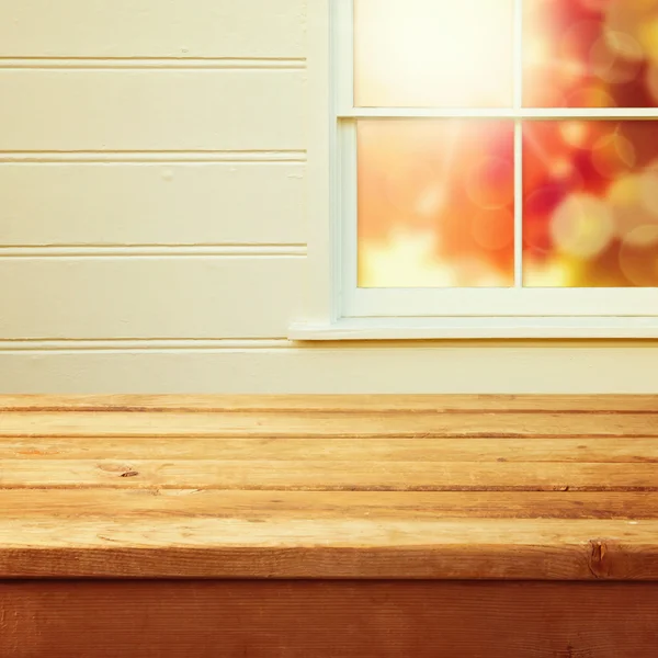 Mesa de cubierta de madera vacía —  Fotos de Stock